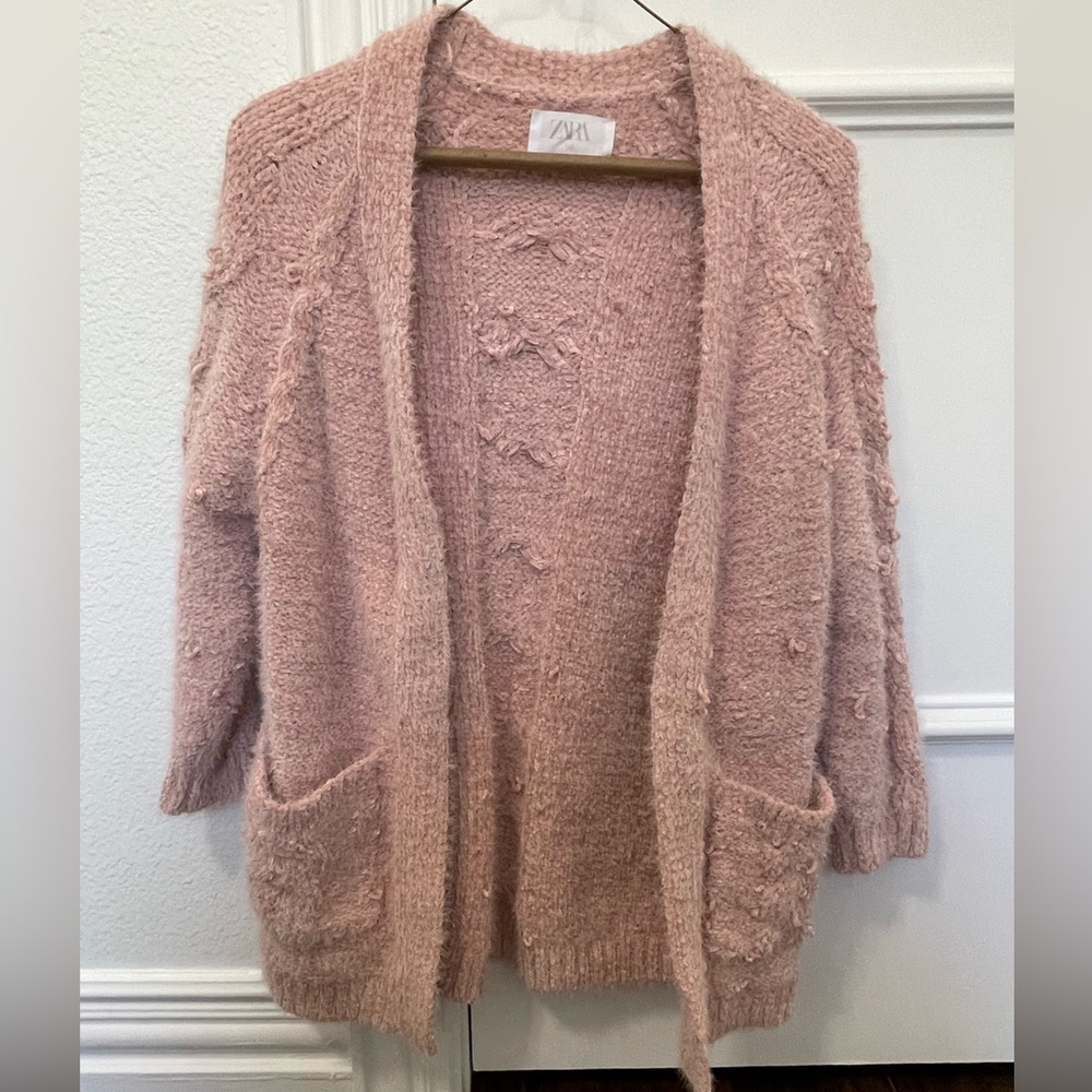 Zara Kids Open Front Long Cardigan